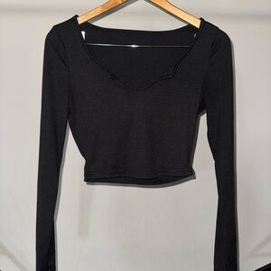 Black Long Sleeve Women's Top